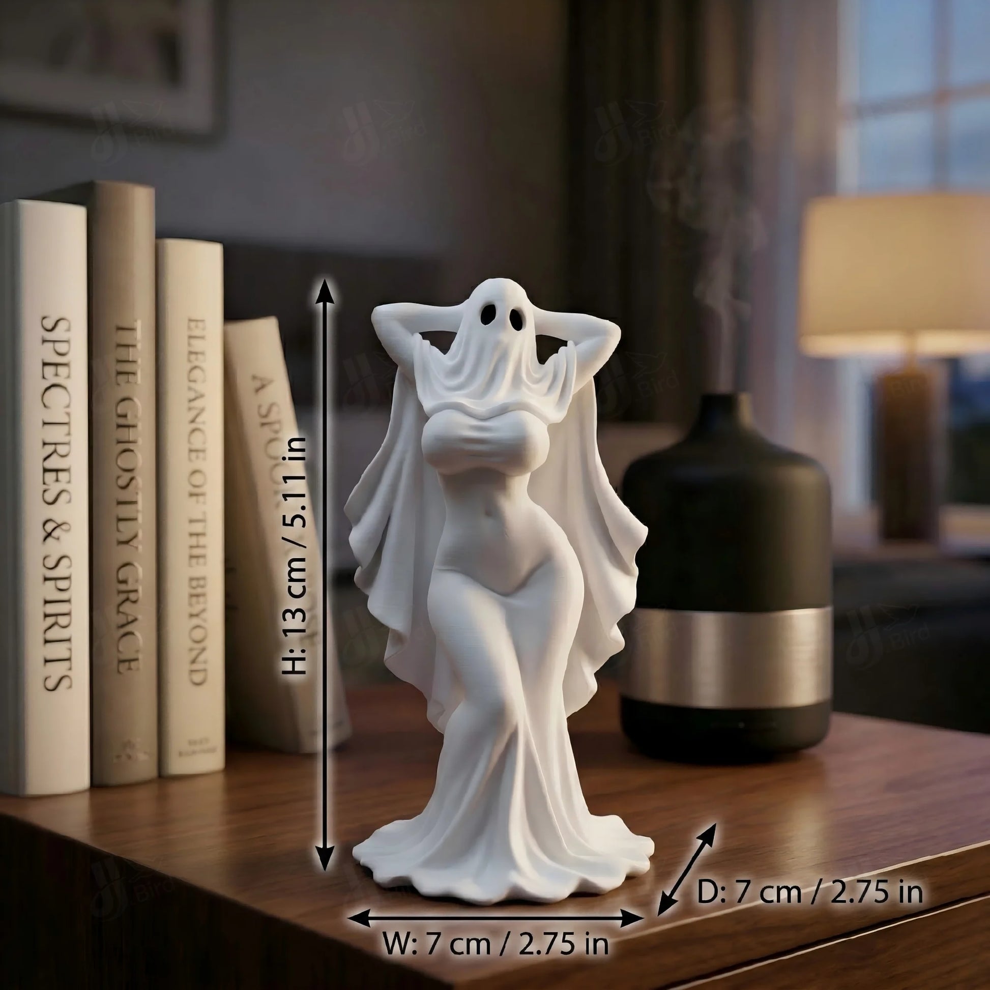 Ghost Girl Ornament, Gothic Style, Collectible Figurine, Home Desk Decoration, Creative Sculpture
