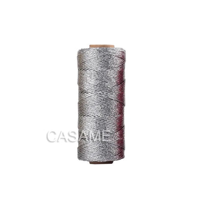 1.5mm 100M Gold Silver Macrame Cord Rope String for Sewing DIY Rope 100M Macrame Rope String for Sewing and Crafts Thread Twi