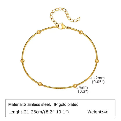 Stainless Steel Bohemian Style Personalized Anklet - E18
