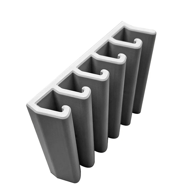 Kitchen Food Container Lid Holder Cabinet Space Saving Organizer Rack Plastic Shelf Hanger Bracket Wall Multi-Slot Sturdy Hoo