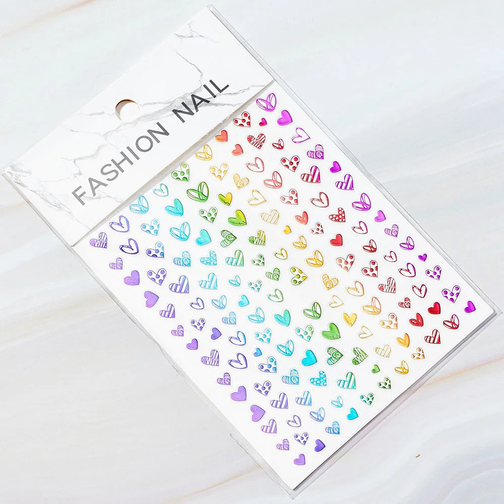 1PC 26-English Alphabet Number 3D Self-adhesive Nail Art Decal Sticker Word Small Letter Nail Decals Sticker Manicure Decorat