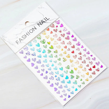 1PC 26-English Alphabet Number 3D Self-adhesive Nail Art Decal Sticker Word Small Letter Nail Decals Sticker Manicure Decorat