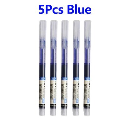 1-20Pcs Needle Type Gel Ink Pens Black/Blue/Red 0.5mm Liquid Ballpoint Pen Students Stationery School Office Writing Tool