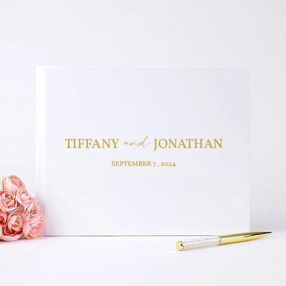 Custom Wedding Guestbook Personalized Guest Book Sign Engagement Photo Album Book Unique Wedding Guestbook Wedding Keepsake G