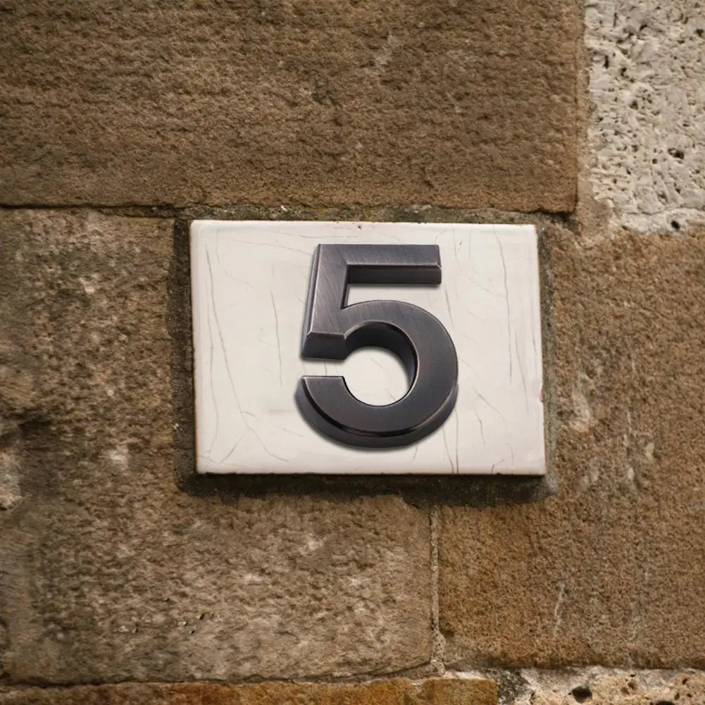 Address Number Good 0-9 3D Numbers Door Plaques 10 Styles Mailbox Number 0-9 Apartment Address Numbers Decor for Yard