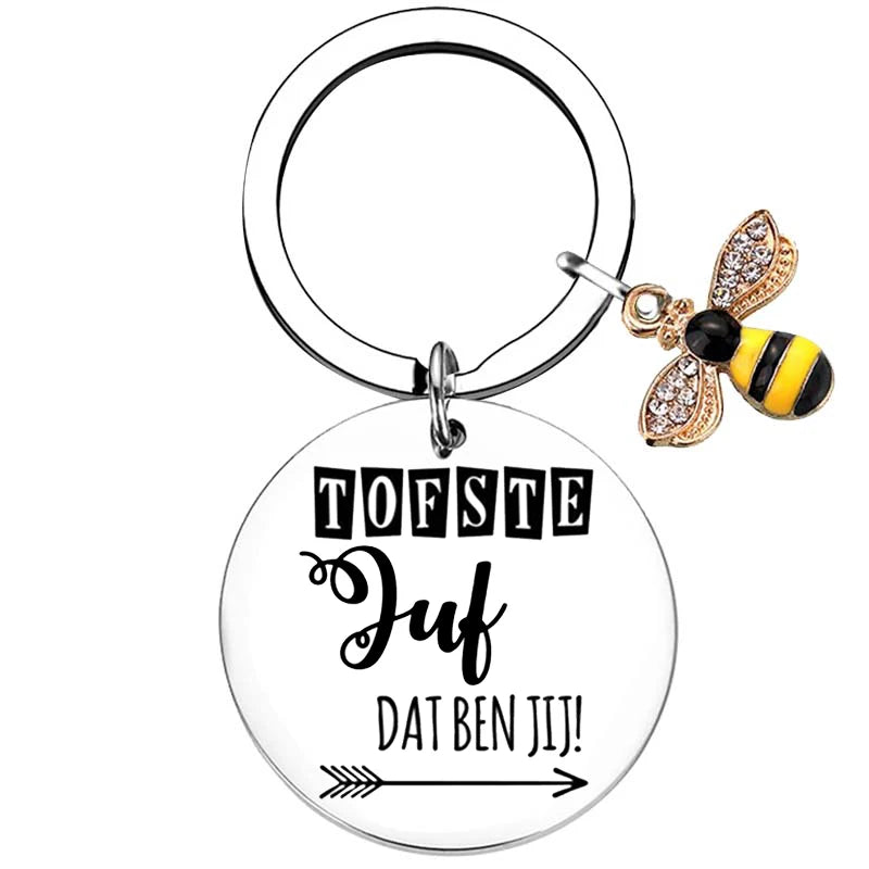 Dutch liefste juf Teacher Gifts for Women Teacher Keychain Teacher Appreciation Gifts thank You Gifts for Teachers - 29