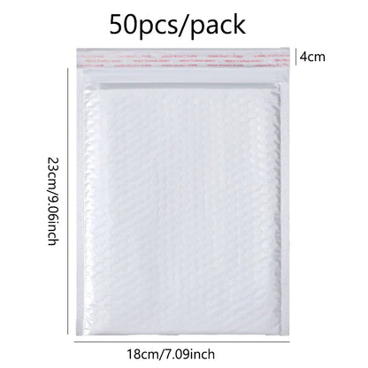 Pearlescent Bubble Mailers Padded Envelopes, Self-Adhesive Waterproof Shipping Bags with Foam Lining for Packaging and Mailin