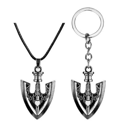 Anime JOJOS BIZARRE ADVENTURE Kujo Jotaro Arrow Metal Golden Choker Charm Gifts Keychain