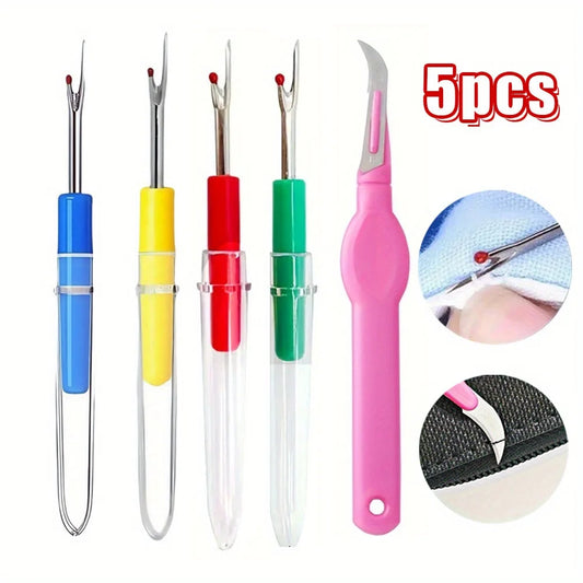 5PCS Seam Rippers for Sewing Tool Handy Stitch Ripper Hem Ripper Sewing Stitches Sewing Tools for Opening Removing Seams Hems