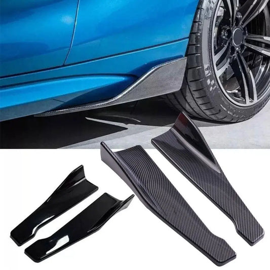 1 Pair Car Rear Bumper Lip Trim Protector Car Side Skirt Cover Car Corner Bumper Guards with screws 48CM Length For Audi BMW