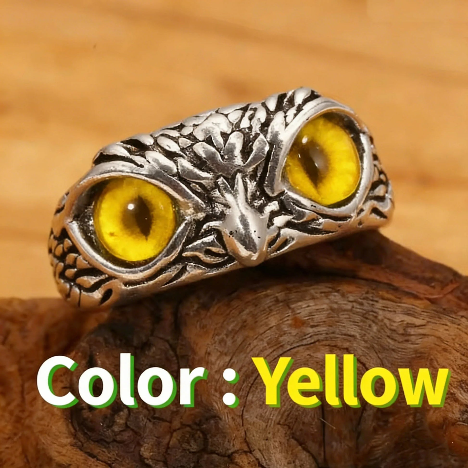 Rare Vintage Owl Carved Tibet Silver Ring for Men Cute Animals Youth Gothic Adjustable Fashion Women Jewelry Accessories Gift