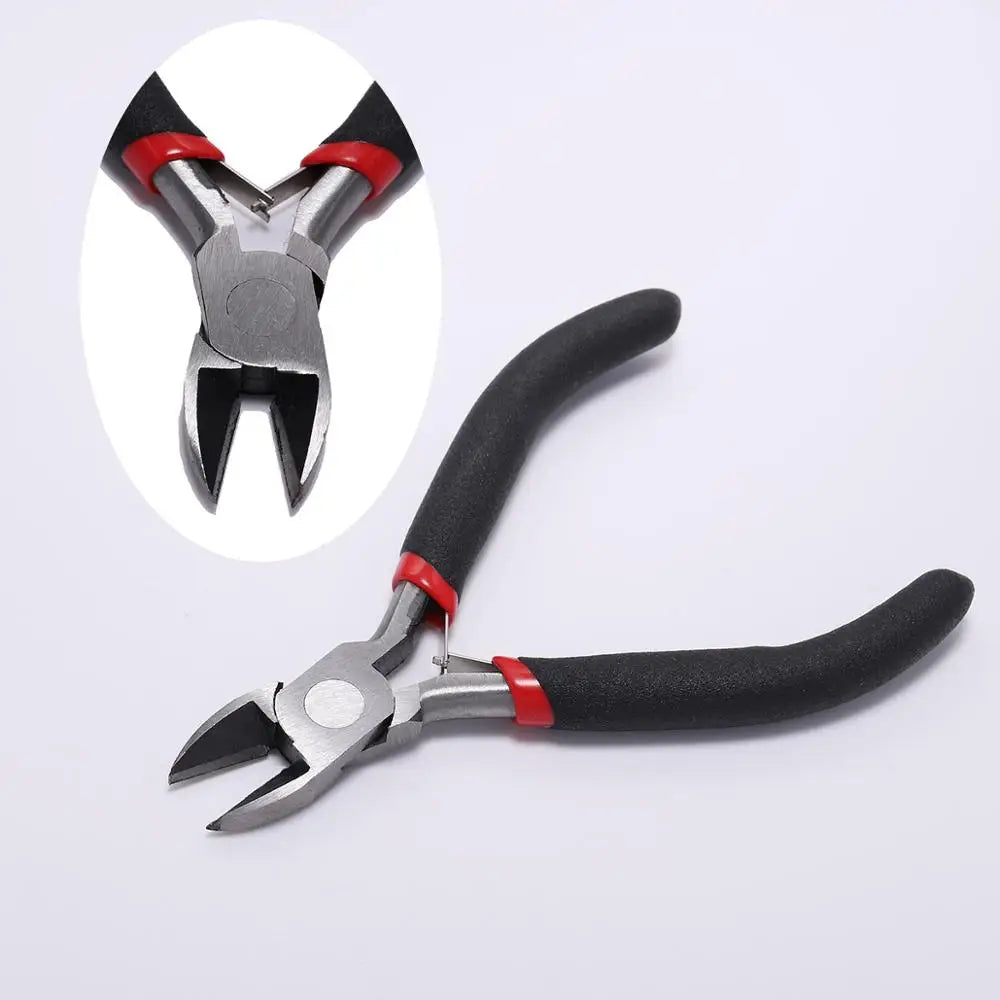 Ferronickel Carbon-Hardened Steel Round Nose End Cutting Jewelry Pliers Tools DIY Equipment Pliers Fit Handcraft Beadwork Rep