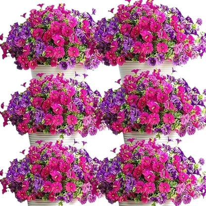Artificial Flowers Vine Morning Glory Wedding Wreath Home Room Valentine's Decor Outdoor Yard Pretty Hanging Arch DIY Gift Pr
