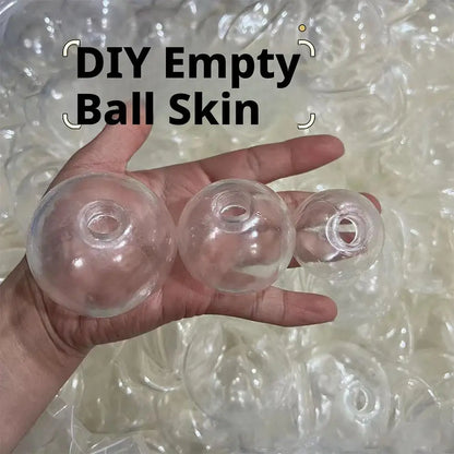 10PCs Sphere Jewelry TRP Casting Molds Tools DIY Empty Ball Skin Handmade Ball Decompression Slow Rebound Toy
