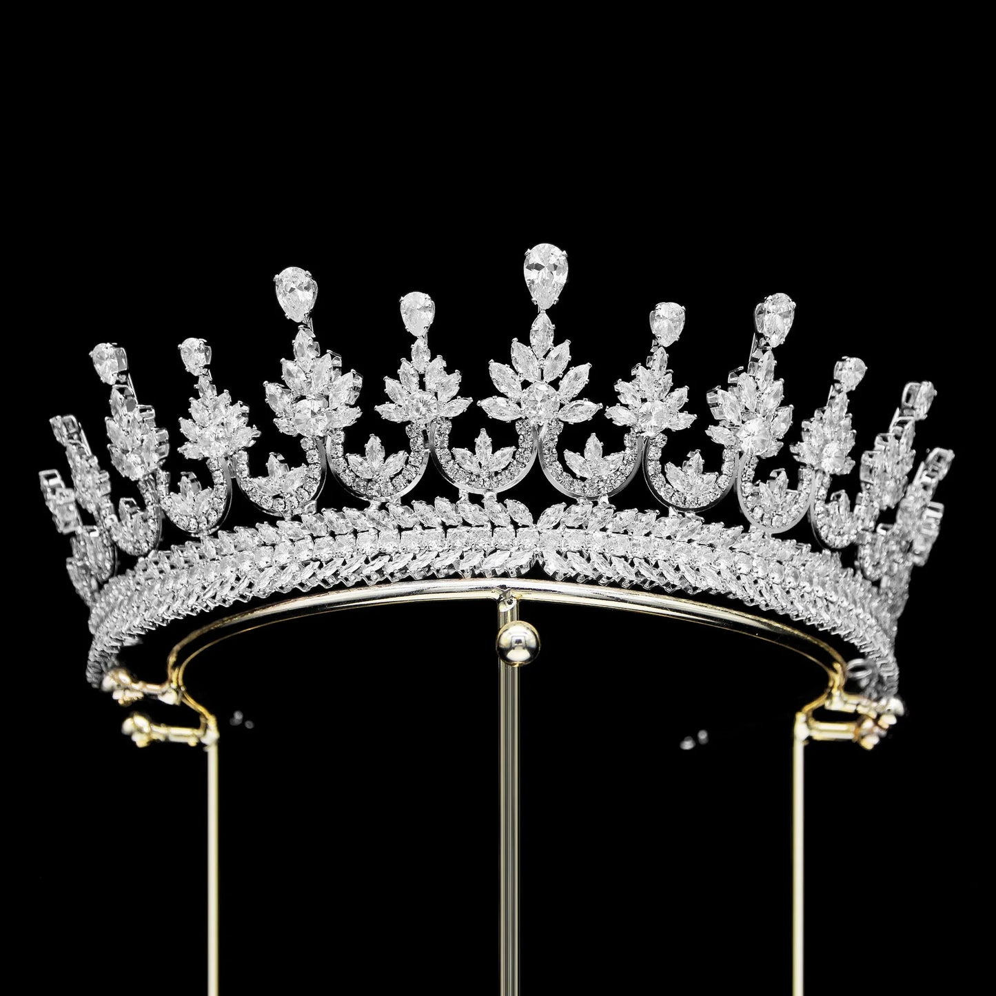 Luxury Bride Crowns For Wedding Headdress Cubic Zirconia CZ Princess Women Crown Tiaras Bridal Headband Prom Jewelry Headpiec
