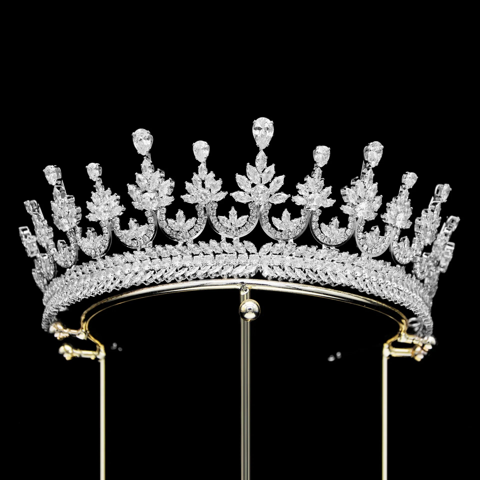 Luxury Bride Crowns For Wedding Headdress Cubic Zirconia CZ Princess Women Crown Tiaras Bridal Headband Prom Jewelry Headpiec