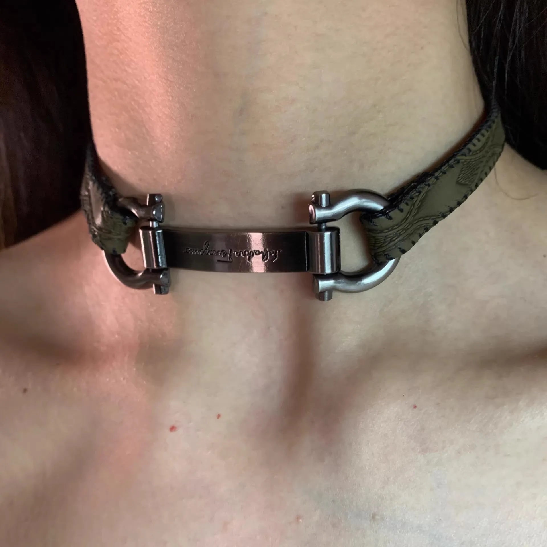 Y2K Fashion Gothic Leather Chain Choker Necklace for Women Men Trendy Vintage Goth Halloween Collar Jewelry Accessories Gifts