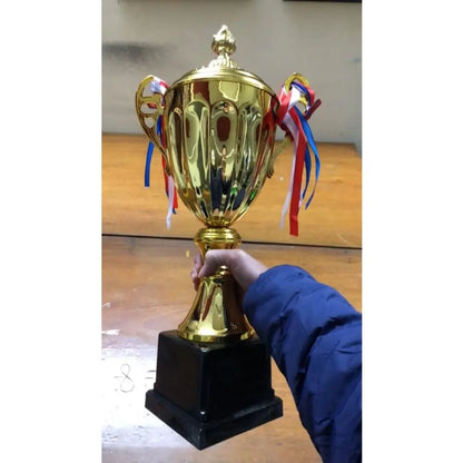 New Sports Games Gold Trophy Awards Champion with Lid Winner Award Trophy Toy School Rewarding Supply Competition Soccer