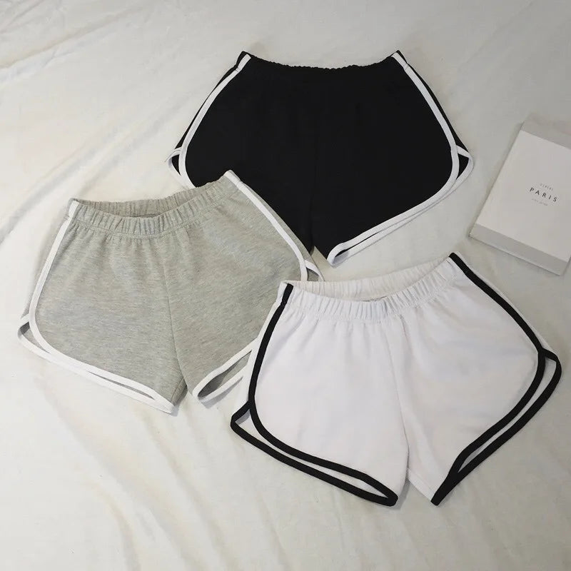 Elastic Shorts for Women, Loose Fitting, Quick Drying, Summer Thin Running, Fitness, Leisure, and Anti External Wear. Instagr