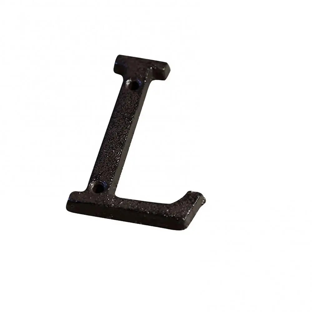 Antique Doorplate Address Numbers Apartment Street Address Plaque Retro Groceries Cast Iron Metal House Doorplate Letter Symb