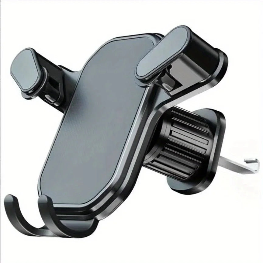 Car Phone Holder Car Air Vent Clip Mount Mobile Cell Stand Smartphone GPS Support For 4.7-6.7 Inch Mobile Devices - black