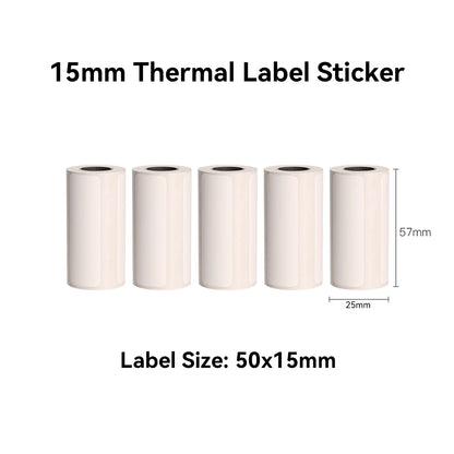Thermal Mini Printer, Portable Inkless Sticker Maker,Bluetooth Free Cut Small Pocket Printer for Children DIY 57mm Photo Prin