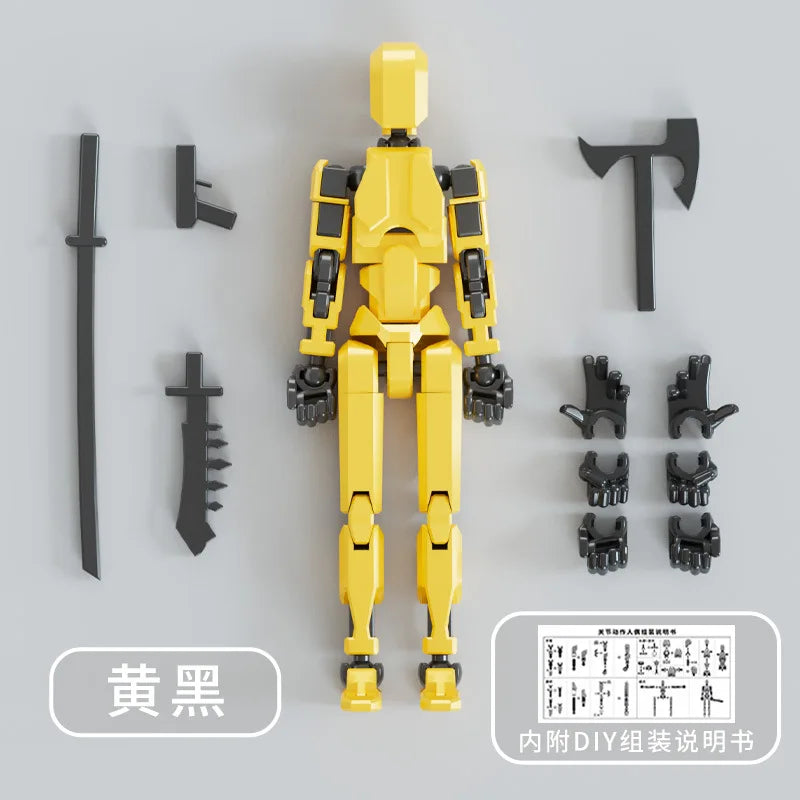 3D Printed Mannequin Action Figures Toys Dummy 13 Shapeshift Robot Multi-Jointed Movable Kids Adults Parent-children Games Gi
