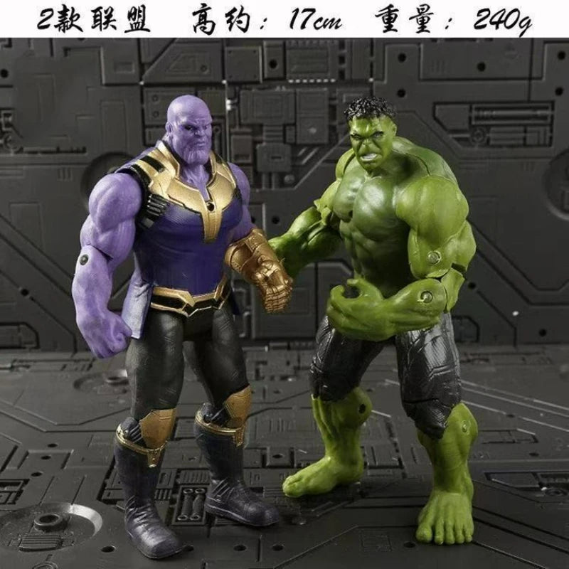 Comics The Avengers Hero Goods, Iron Man, Spider-Man, Hulk, Desktop Decoration Model, Children's Toys, Birthday Gifts.