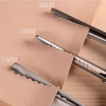 DIY Necessary Sewing Tools Tailor's Scissors 3/5/7mm Wave Lace Dressmaker's Shears Stainless Steel Hand Scissors - 5mm