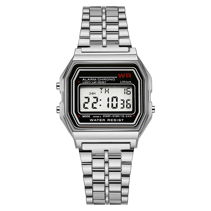 Sports Rose Gold Children Watches for Women Electronic Digital Display Retro Style Alarm Clock Men's Relogio Masculin Reloj -