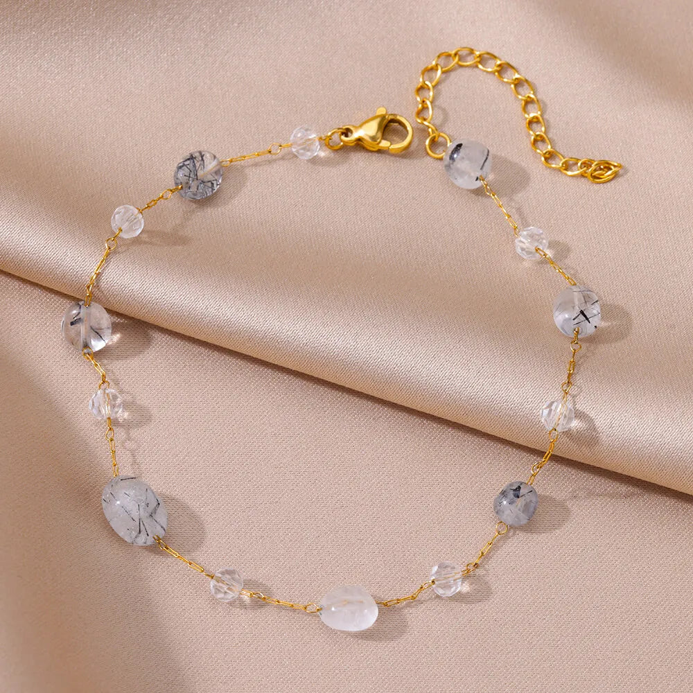 Anklets for women Foot bracelet women summer accessories Bracelet on the leg stainless steel ankle chain Jewelry - I