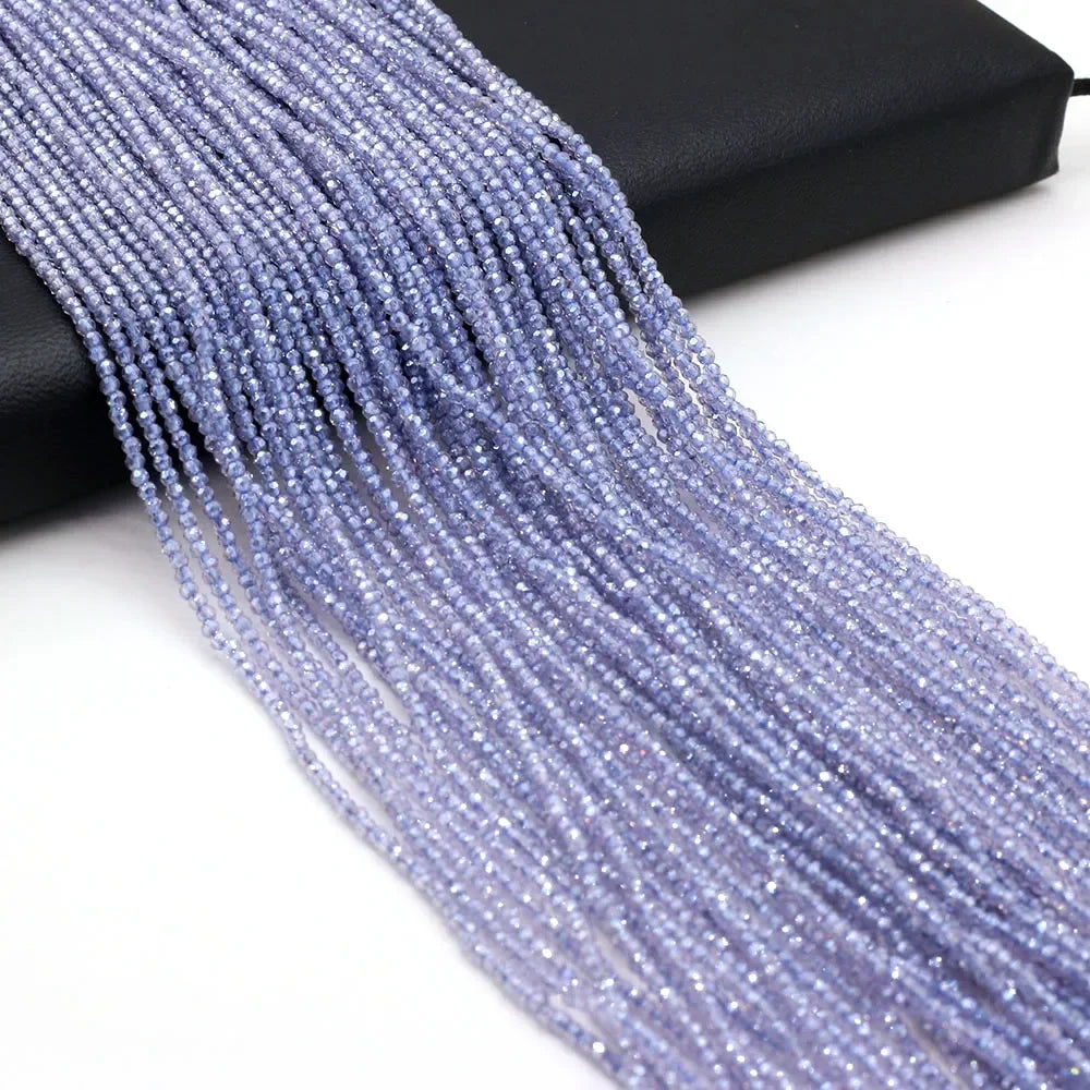 Natural Stone Beads Small Round Beads Mix Color Faceted Loose Spacer Beaded for Jewelry Making DIY Bracelet Necklace Accessor