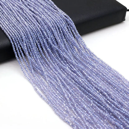 Natural Stone Beads Small Round Beads Mix Color Faceted Loose Spacer Beaded for Jewelry Making DIY Bracelet Necklace Accessor