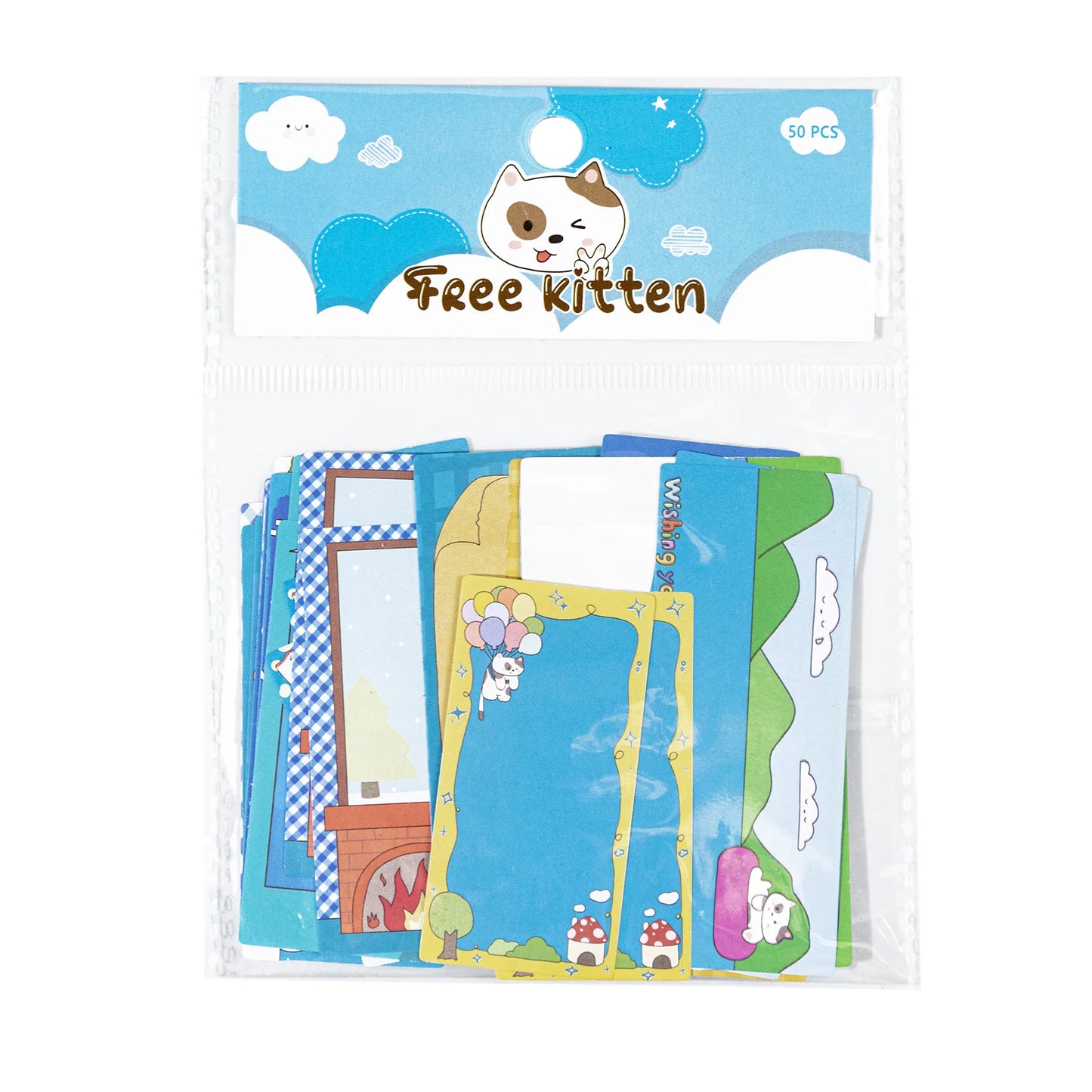 4 types 50 pcs Cute pet note series sticker Scrapbooking Material handmade Diary Album Junk Journal Supplies