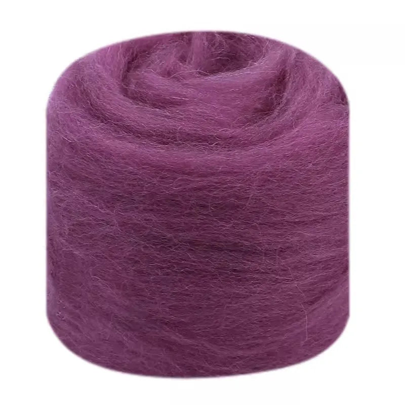 Needle Felting Wool Fibre Wool Roving for DIY Craft Materials, Needle Felt Roving Fabric Felt Craft Toys Handmade Felting Cra