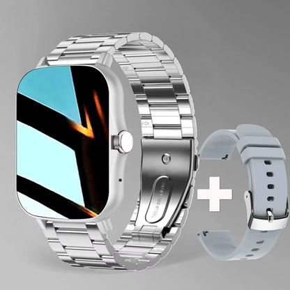 LAXASFIT 2025 New Smart Watch for Men Women Gift Full Touch Screen Sports Fitness Watch Bluetooth Call Digital Smartwatch