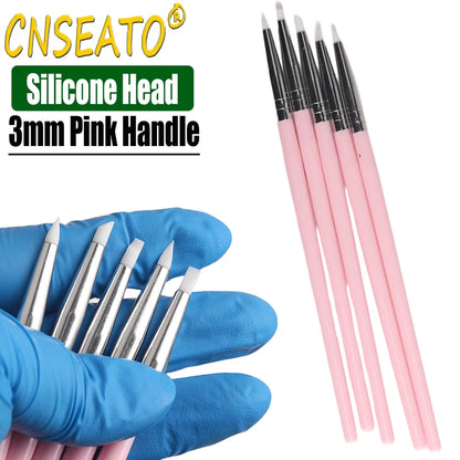 5 Pcs Dental Resin Brush Pens Resin Shaping Brushes For Composite Cement Adhesive Porcelain Teeth Dentist Tools Dentistry Lab