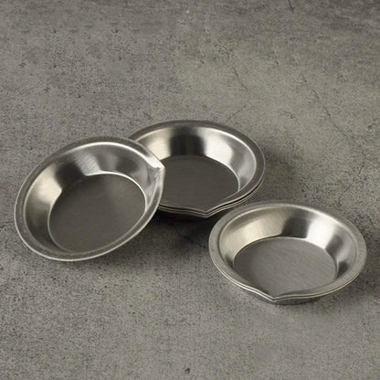 5/10/20pcs Durable Stainless Steel Paint Palette Set,Round Mixing Trays for Artists - Metal Art Supplies for Home and School 