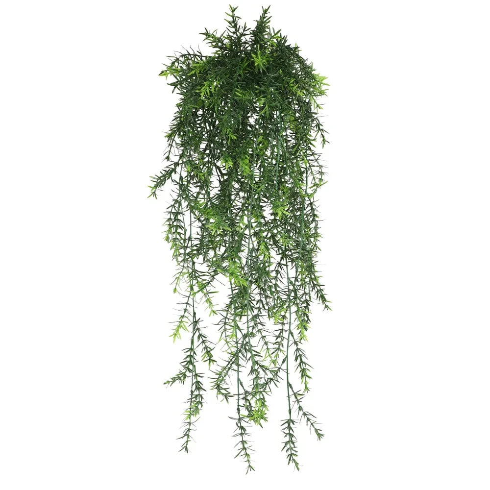 Persian fern Leaves Vines Home Room Decor Hanging Artificial Plant Plastic Leaf Grass Wedding Party Wall Balcony Decoration -