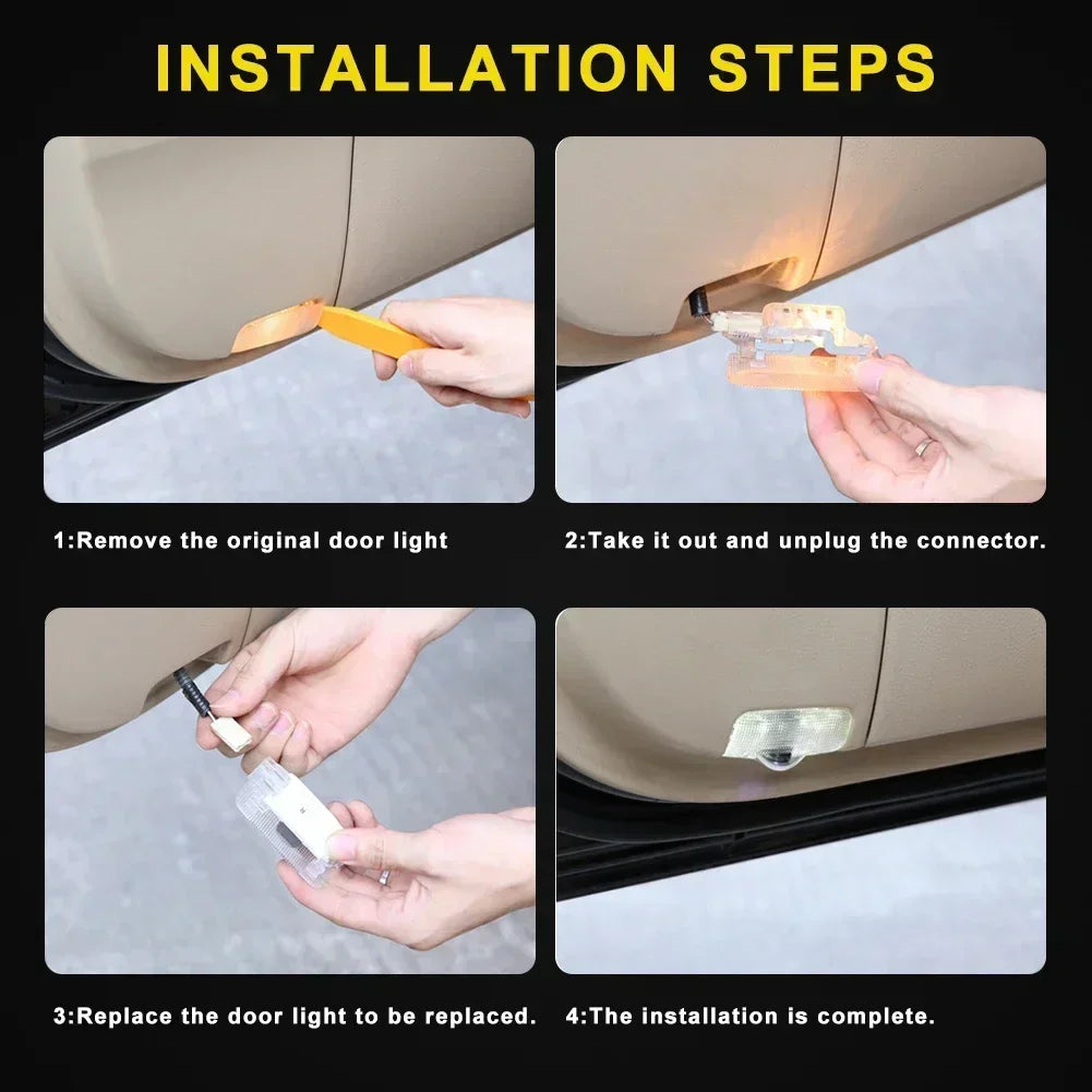 LED Emblem Lamps Car Door Welcome Logo Light for Infiniti Fx35 Q50 QX60 QX50 Q59 Q70 Q30 G37 G35 Car Goods