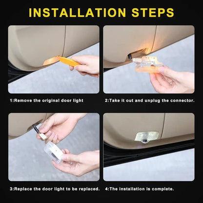 LED Emblem Lamps Car Door Welcome Logo Light for Infiniti Fx35 Q50 QX60 QX50 Q59 Q70 Q30 G37 G35 Car Goods