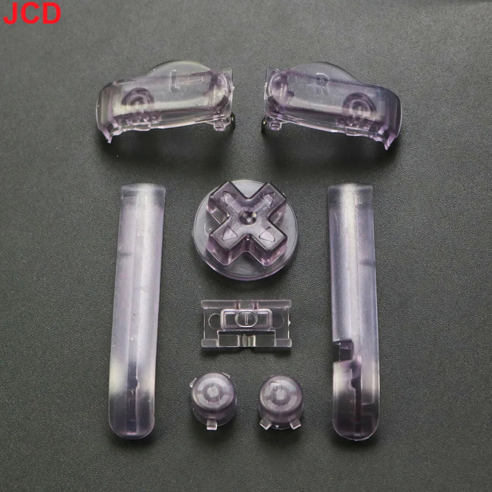1 Set 17color AB Colorful L R Buttons Keypads For Gameboy Advance Buttons Frame For GBA D Pads Power ON OFF Buttons - Through