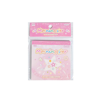 Starstorm 24 Sheet Holographic & Matte Mini Sticker Book 8x8cm Aesthetic Journaling Supplies Planner Scrapbooking Deco Sticke