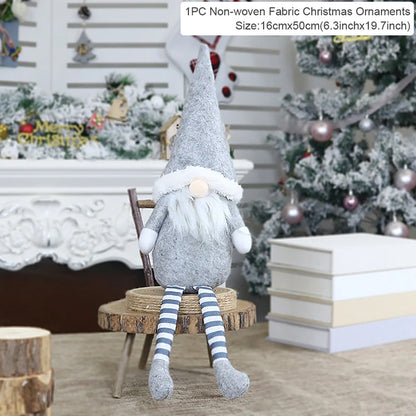 Santa Claus Doll Chirstmas Decorations Home 2025 Decor Table Elk Doll Christmas Ornaments Xmas Navidad Gifts Happy New Year 2