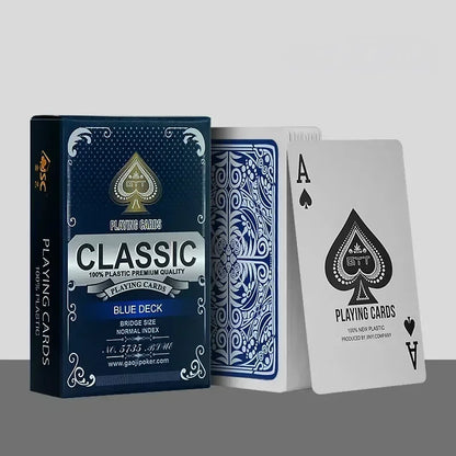 High Quality Waterproof PVC Polka Dot Playing Cards - Washable Adult Christmas Gift for Parties, Bars, Family Gatherings - Bl