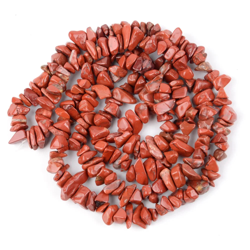 Natural Stone Chips Beads 3-5-8-12mm Irregular Gravel Beads For Jewelry Making Freeform Beads Diy Necklace Bracelet 15'' - Re