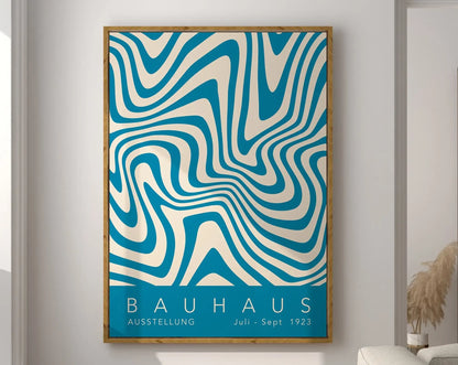 Mid Century Bauhaus Geometric Canvas Prints Poster Retro Abstract Wall Art Painting Pics for Modern Living Room Home Decorati