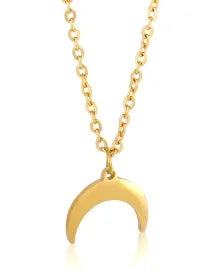 Square Pendants Delicate Stainless Steel Chain Pendant Necklace For Women Necklace - C12