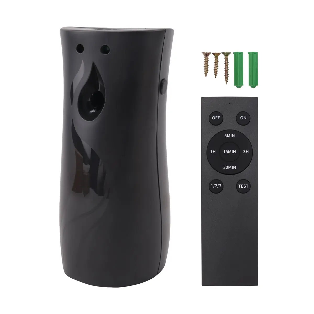 KSOL Automatic Air Freshener Spraying Dispenser, Wall/Standing Aerosol Spraying Dispenser with Remote Control Black
