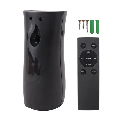 KSOL Automatic Air Freshener Spraying Dispenser, Wall/Standing Aerosol Spraying Dispenser with Remote Control Black